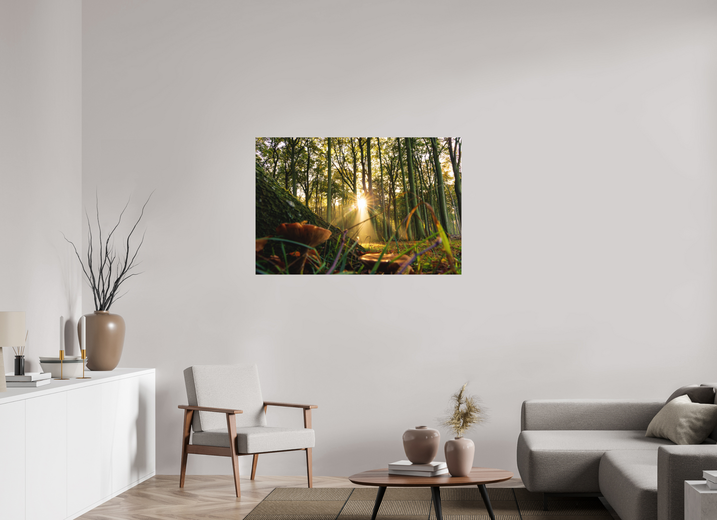 120 x 80 cm, Hahnemühle Photo Rag Bright White Sonnenstrahl im Gespensterwald