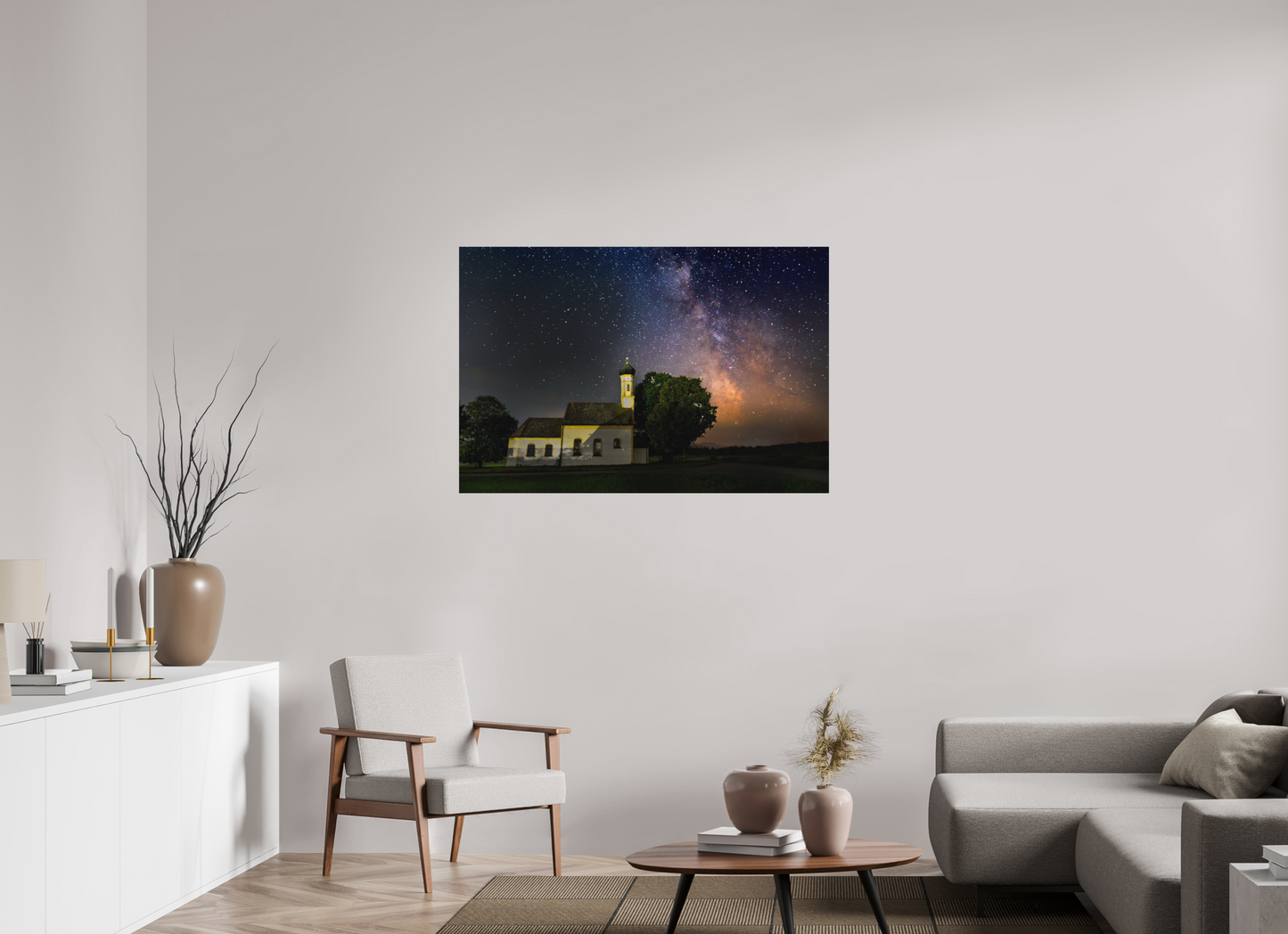120 x 80 cm, Hahnemühle Photo Rag Bright White Sternensegen über Reistings