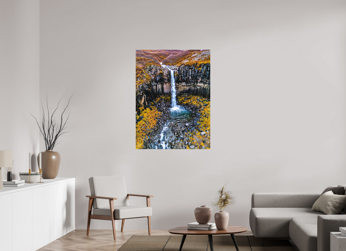 90 x 120 cm, Hahnemühle Photo Rag Bright White Svartifoss – Basaltkathedrale