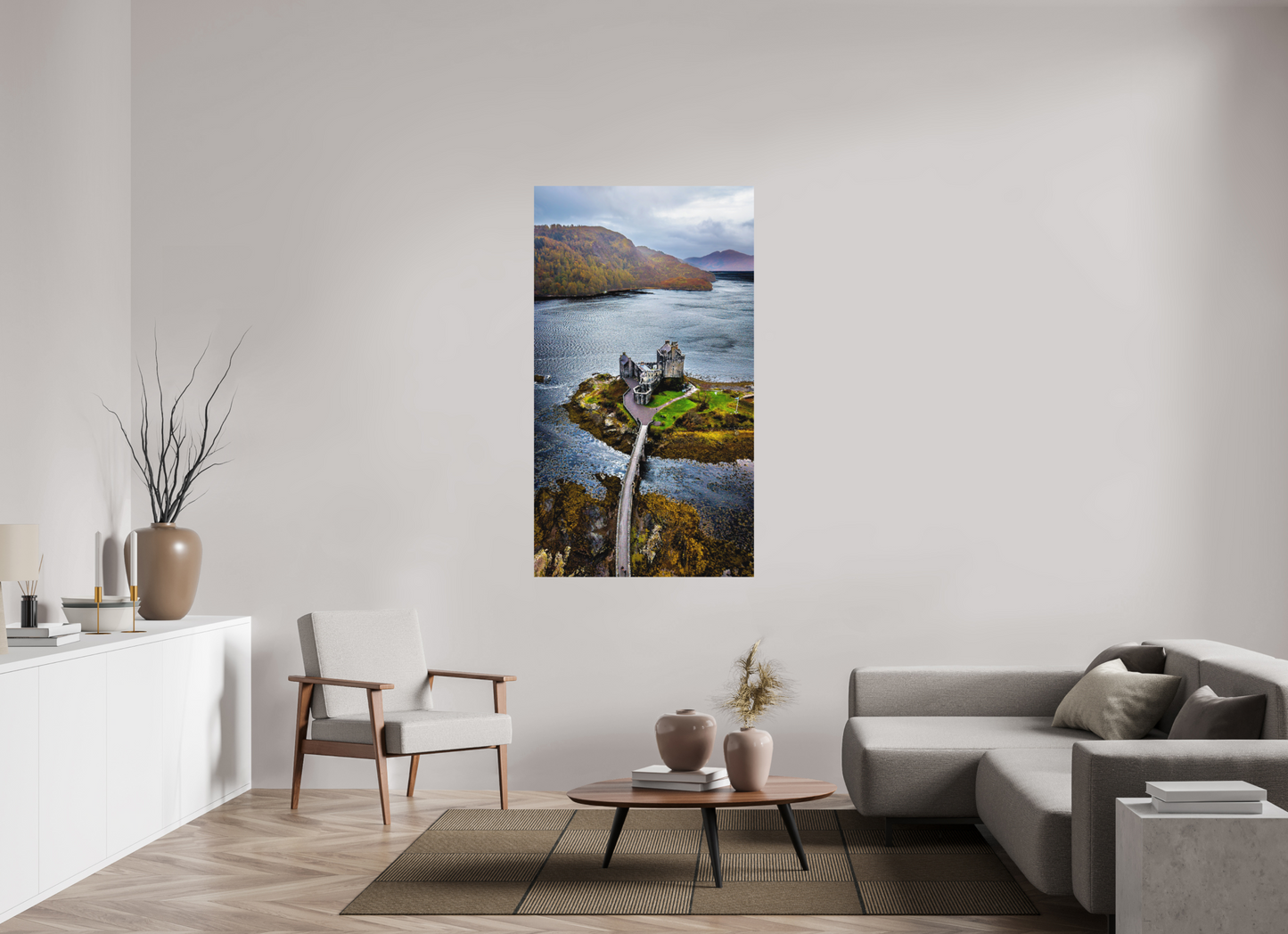 90 x 160 cm, Hahnemühle Photo Rag Bright White Eilean Donan Castle – Highlands Majesty