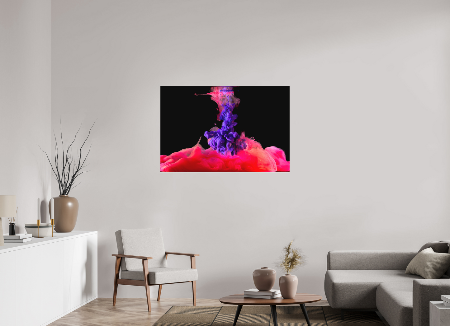 120 x 80 cm, Hahnemühle Photo Rag Bright White Acryltinte Rot-Lila