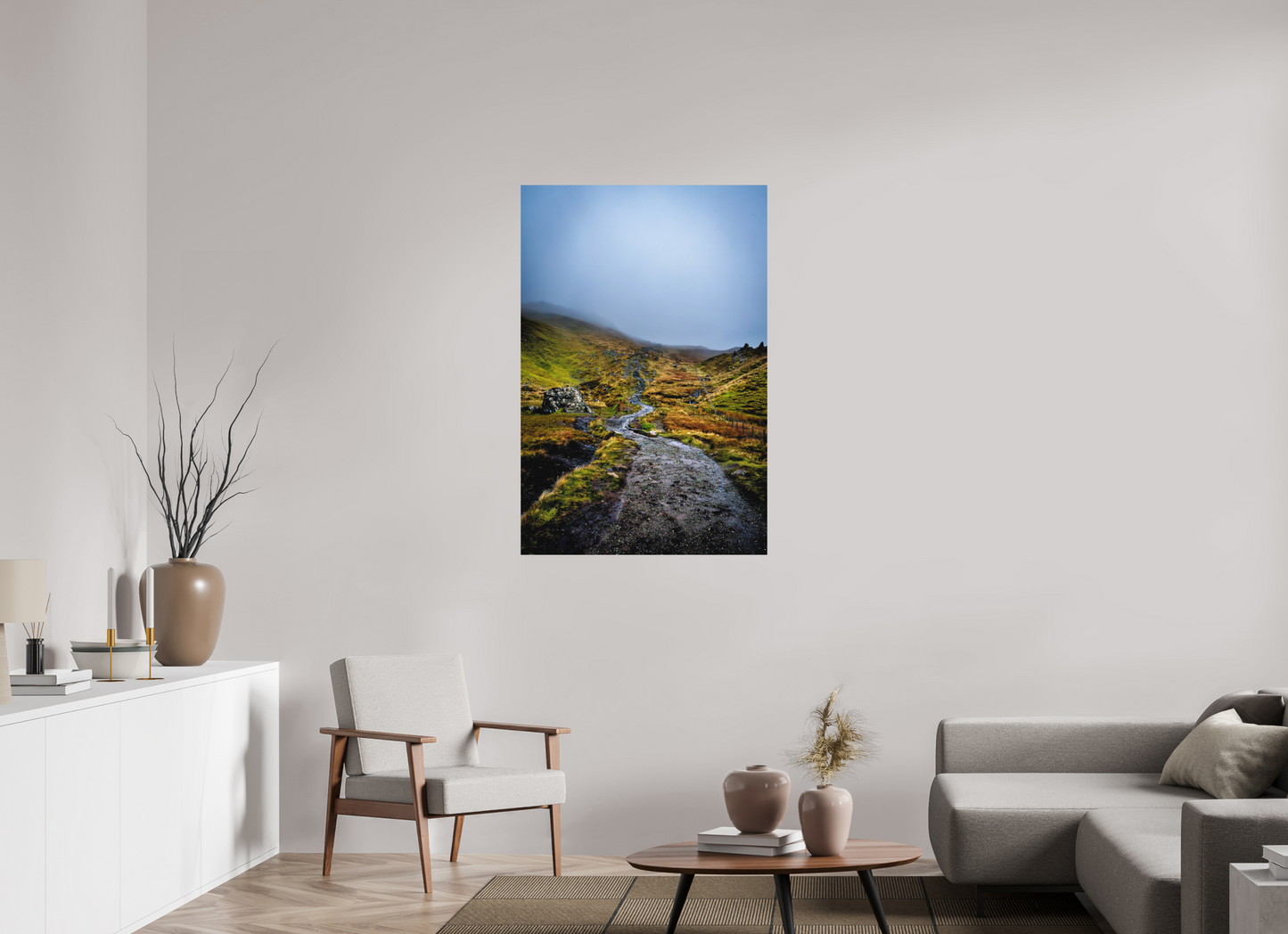 80 x 120 cm, Hahnemühle Photo Rag Bright White Der Weg zum Old Man of Storr