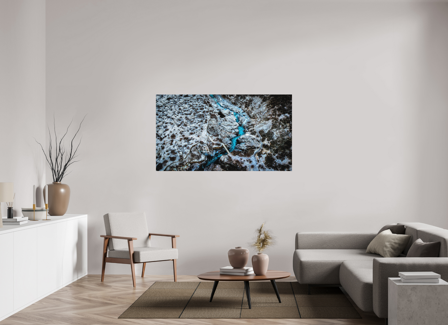 160 x 90 cm, Hahnemühle Photo Rag Bright White Türkisbruch