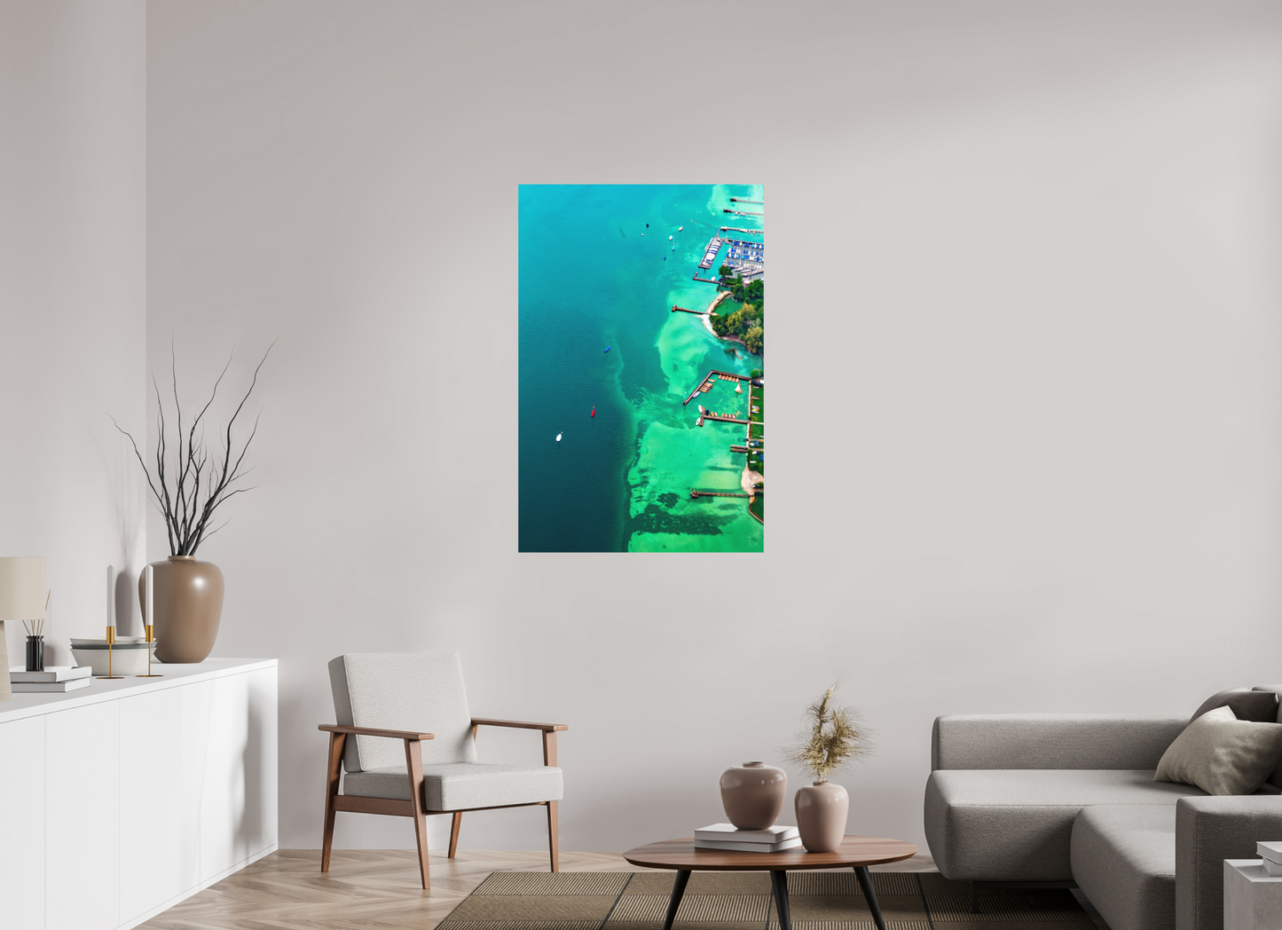 80 x 120 cm, Hahnemühle Photo Rag Bright White Mosaik über dem Tegernsee