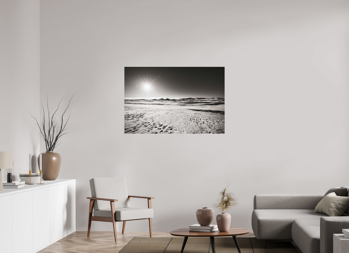 120 x 80 cm, Hahnemühle Photo Rag Bright White Winterweite unter gleißender Sonne
