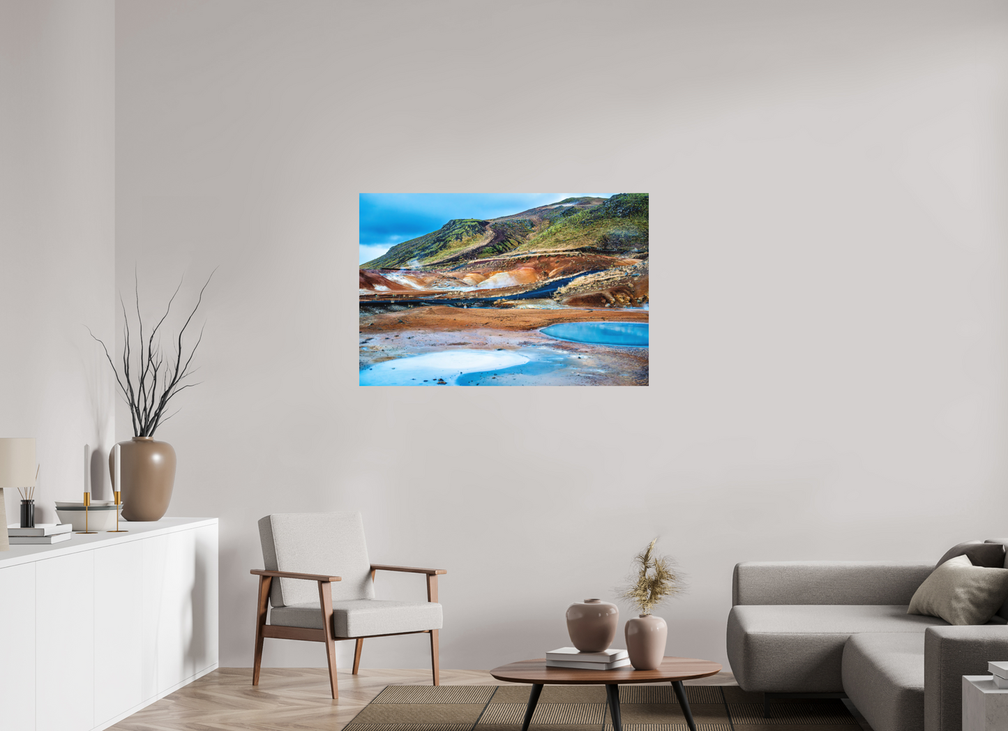 120 x 80 cm, Hahnemühle Photo Rag Bright White Farbfelder des geothermalen Südens