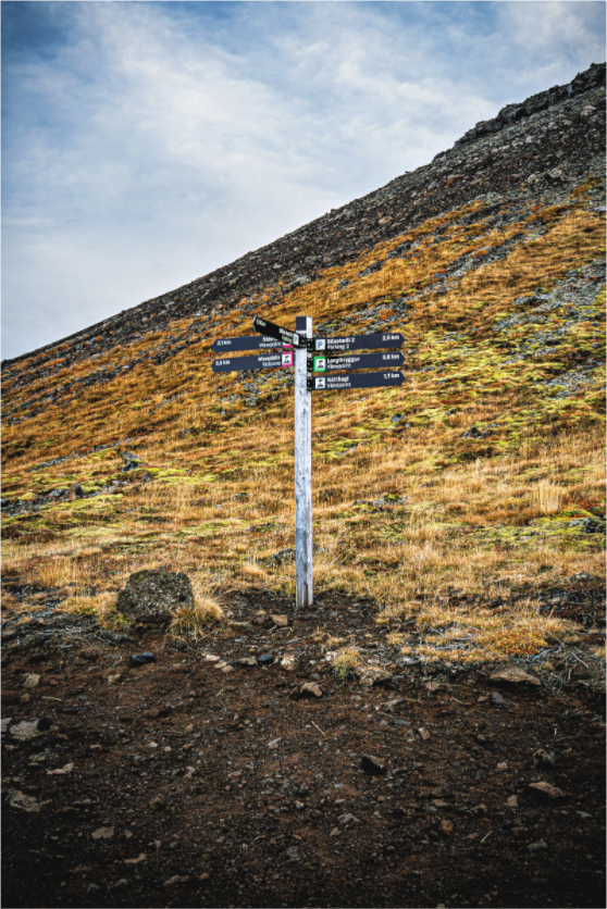 Main image Wegweiser ins isländische Hochland