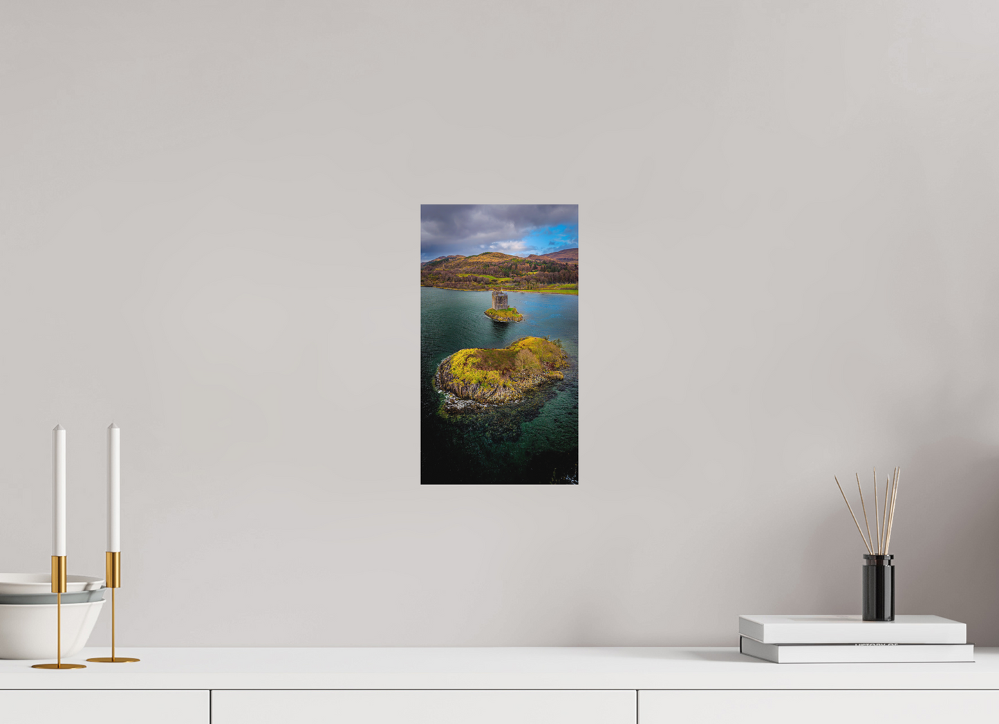 18 x 32 cm, Hahnemühle Photo Rag Bright White Castle Stalker in den Highlands