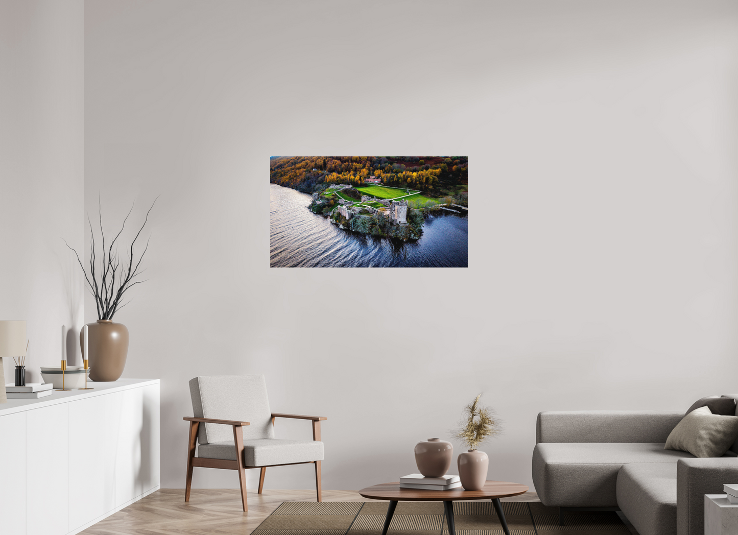 112 x 63 cm, Hahnemühle Photo Rag Bright White Urquhart Castle am Loch Ness“