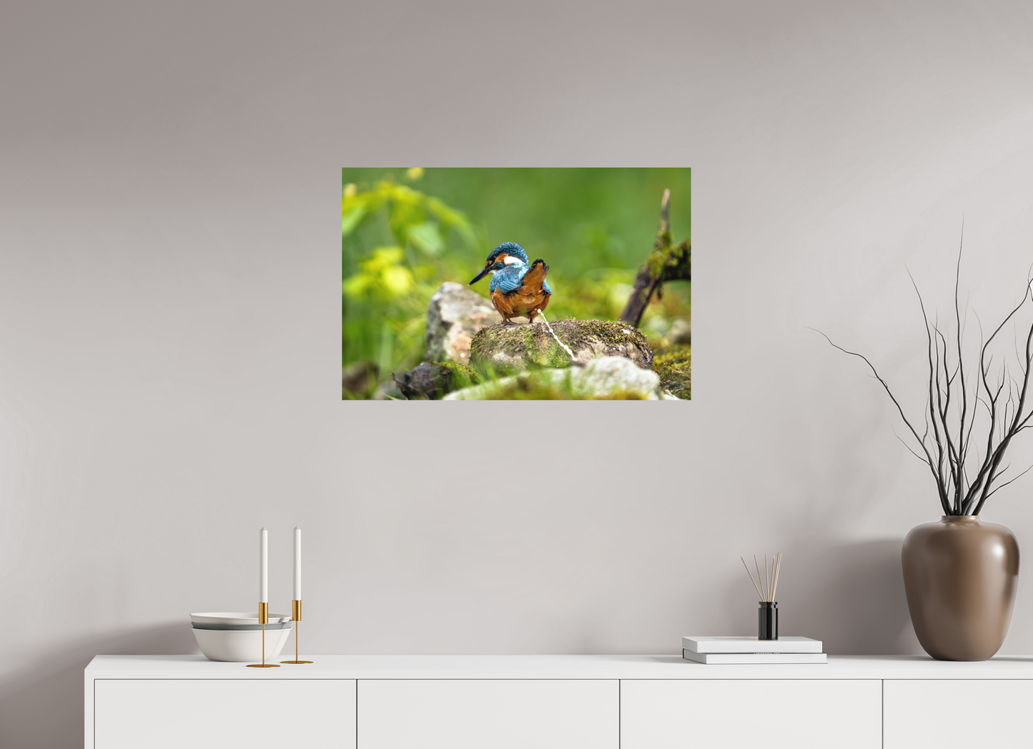 75 x 50 cm, Hahnemühle Photo Rag Bright White Sh*t, a Kingfisher