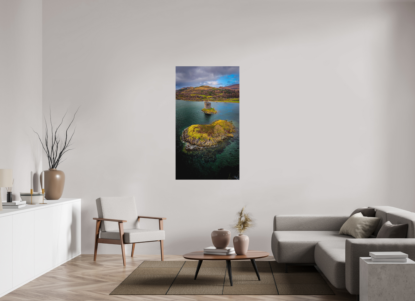 81 x 144 cm, Hahnemühle Photo Rag Bright White Castle Stalker in den Highlands