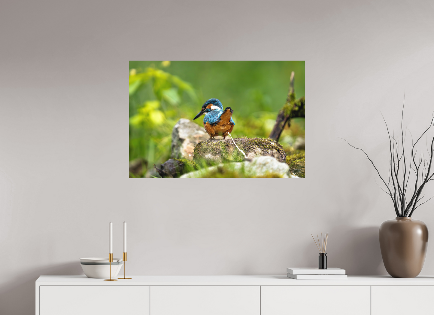 90 x 60 cm, Hahnemühle Photo Rag Bright White Sh*t, a Kingfisher