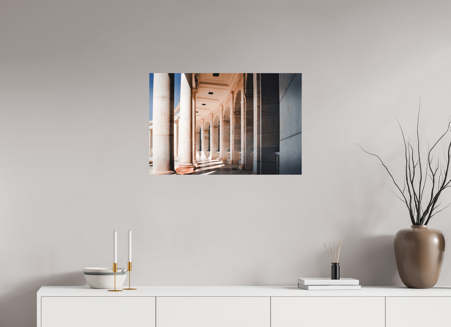 75 x 50 cm, Hahnemühle Photo Rag Bright White Arlington Memorial Architecture