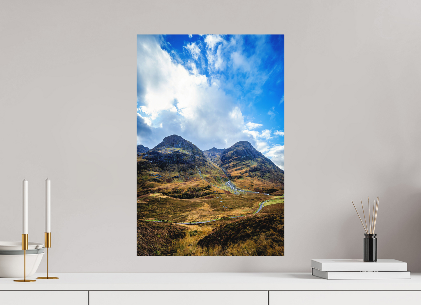 40 x 60 cm, Hahnemühle Photo Rag Bright White The Three Sisters of Glencoe