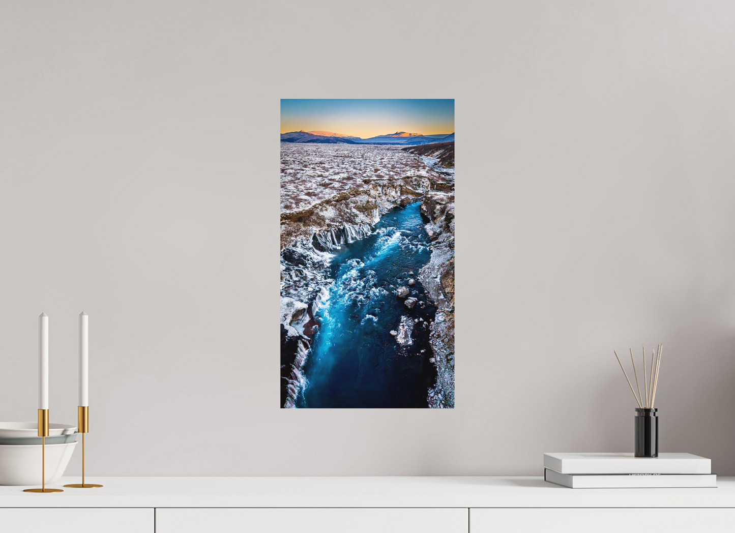 27 x 48 cm, Hahnemühle Photo Rag Bright White Blaue Ader