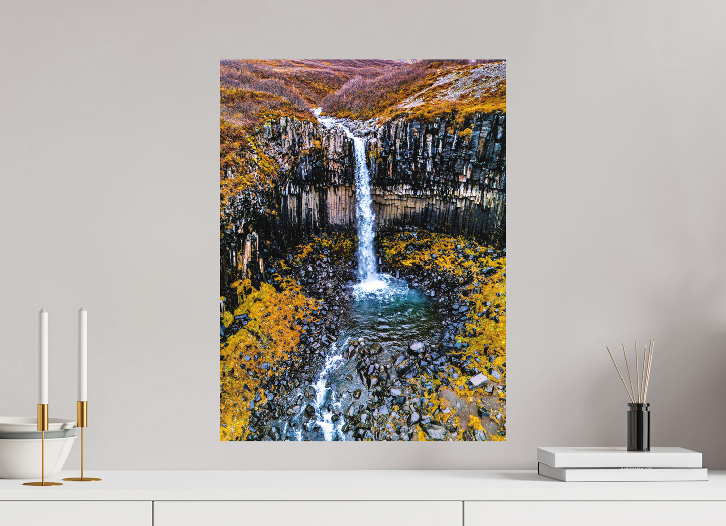 45 x 60 cm, Hahnemühle Photo Rag Bright White Svartifoss – Basaltkathedrale