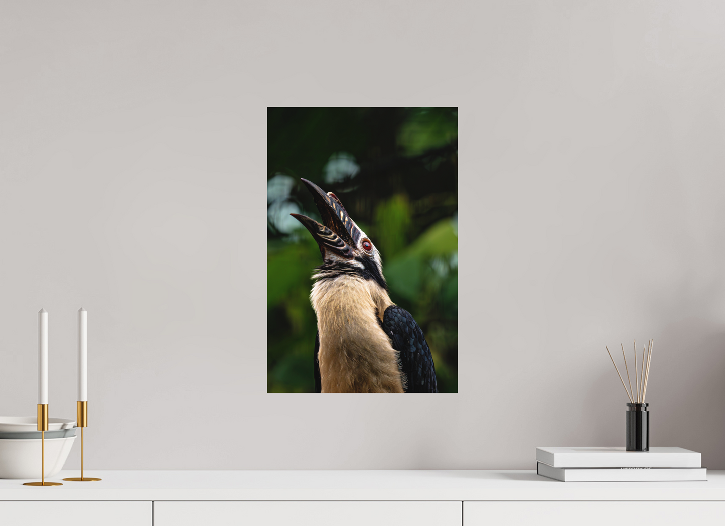 30 x 45 cm, Hahnemühle Photo Rag Bright White Ruf des Hornvogels