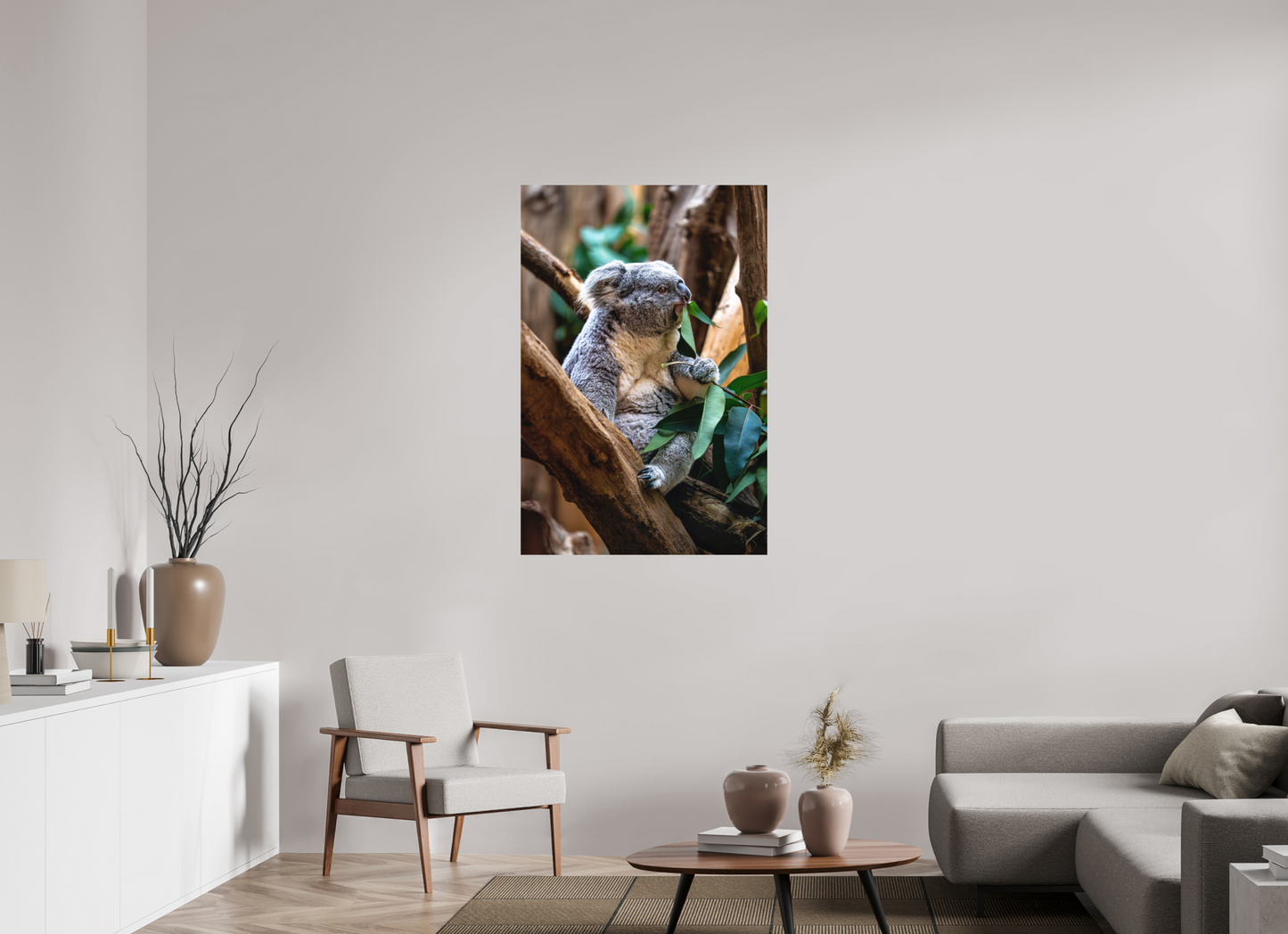 80 x 120 cm, Hahnemühle Photo Rag Bright White Koala in der Mittagspause