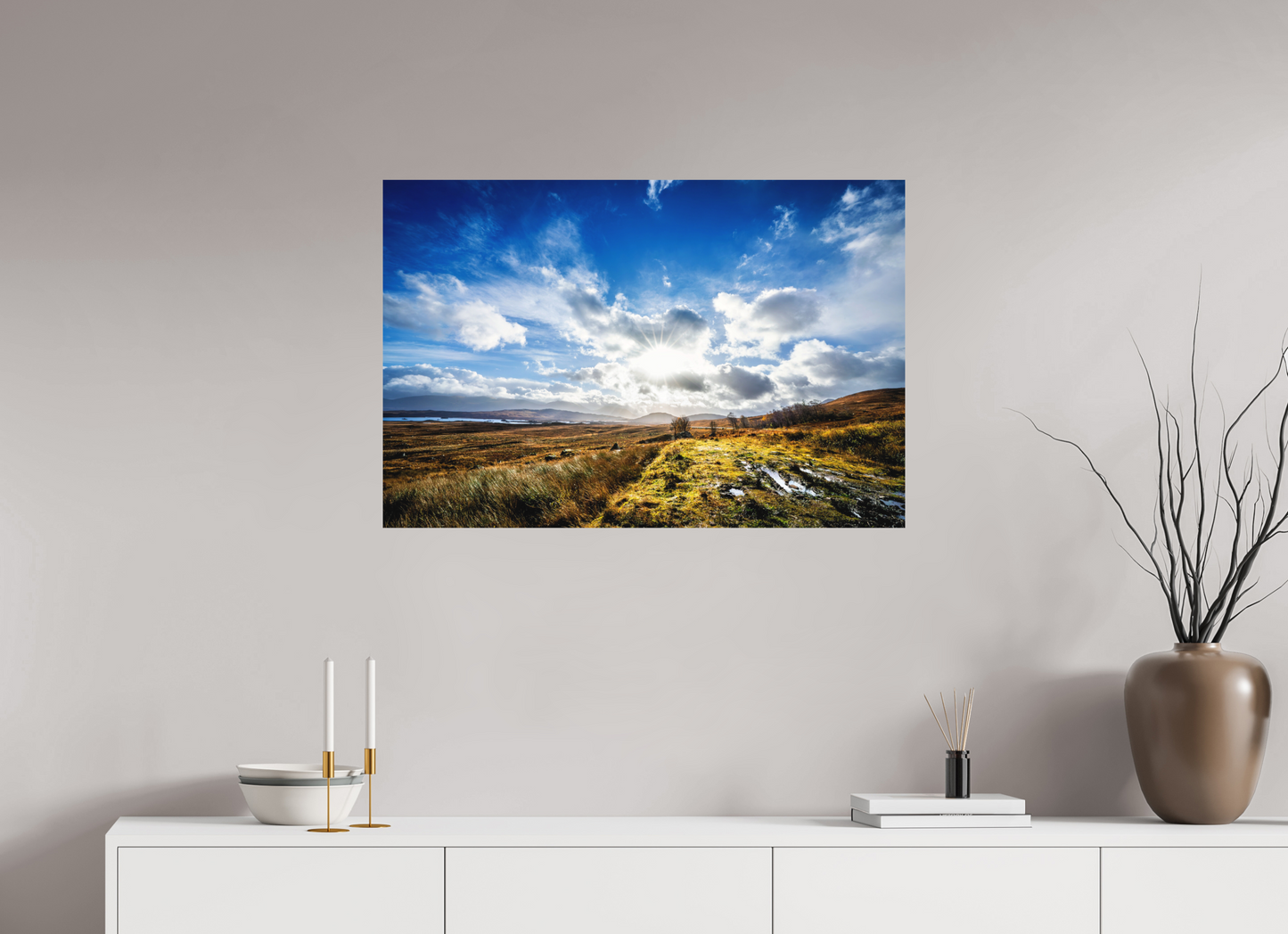 90 x 60 cm, Hahnemühle Photo Rag Bright White Highland Lightburst