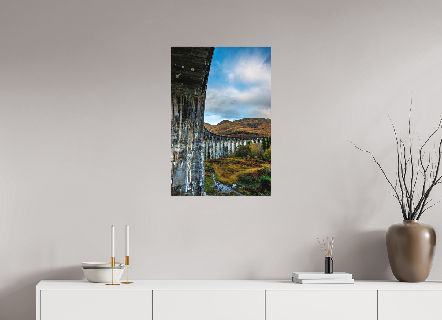 50 x 75 cm, Hahnemühle Photo Rag Bright White Glenfinnan-Bogen