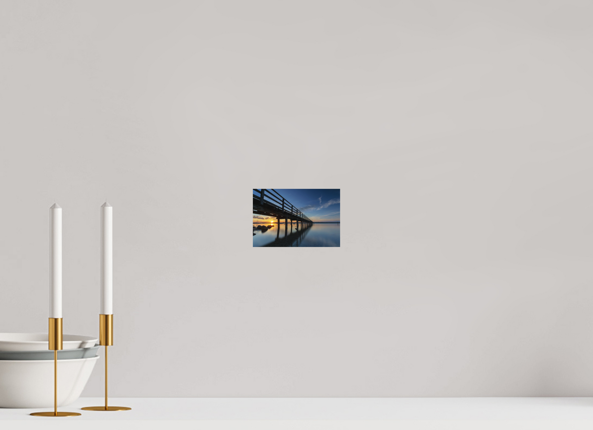 15 x 10 cm, Hahnemühle Photo Rag Bright White Sonnenaufgang am Ammersee