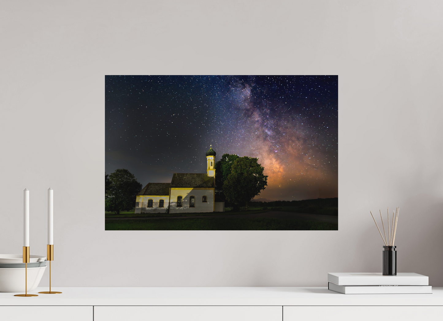 60 x 40 cm, Hahnemühle Photo Rag Bright White Sternensegen über Reistings