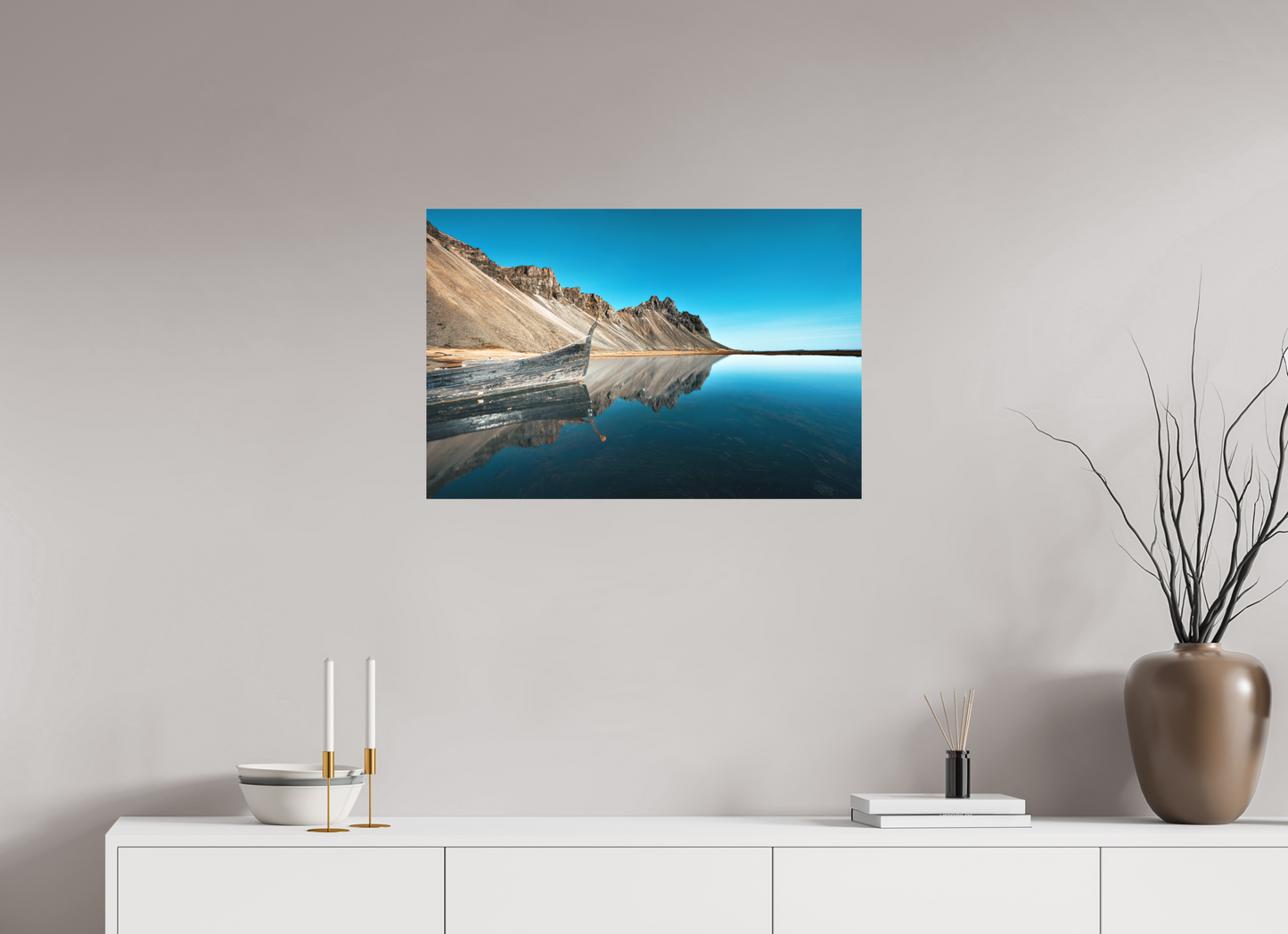 75 x 50 cm, Hahnemühle Photo Rag Bright White Spiegelung im perfekten Morgenlicht