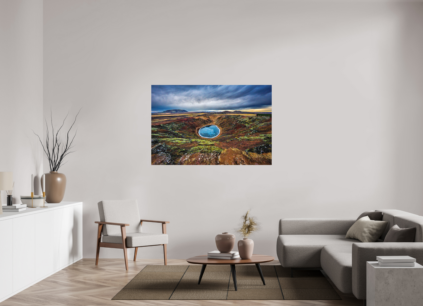 150 x 100 cm, Hahnemühle Photo Rag Bright White Kerið