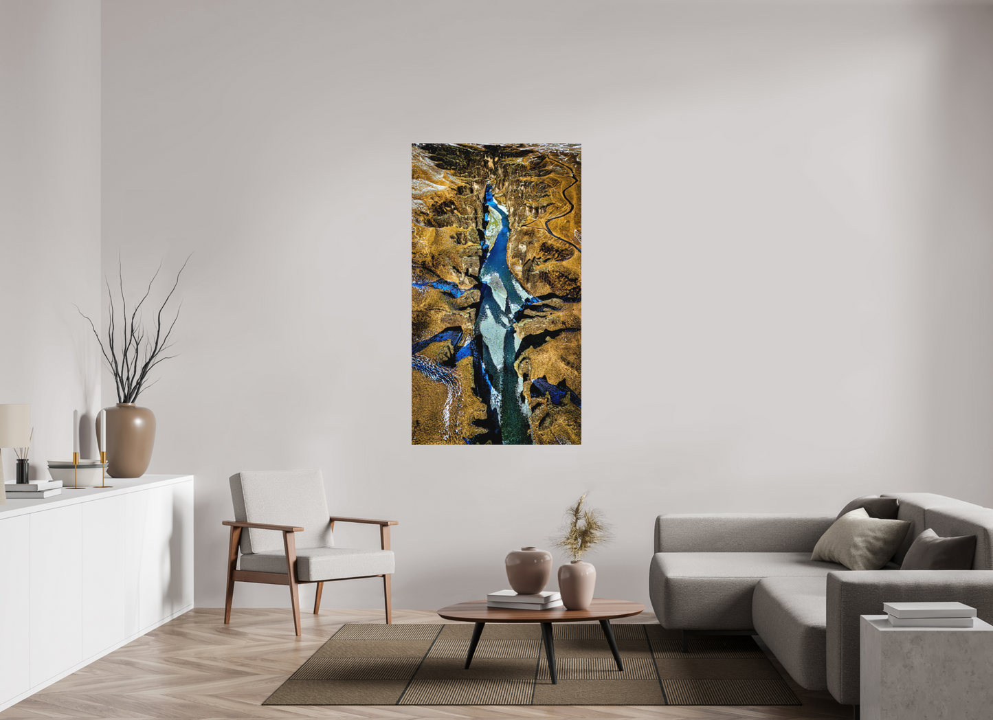 90 x 160 cm, Hahnemühle Photo Rag Bright White Fjaðrárgljúfur – Der Atem der Tiefenschlucht