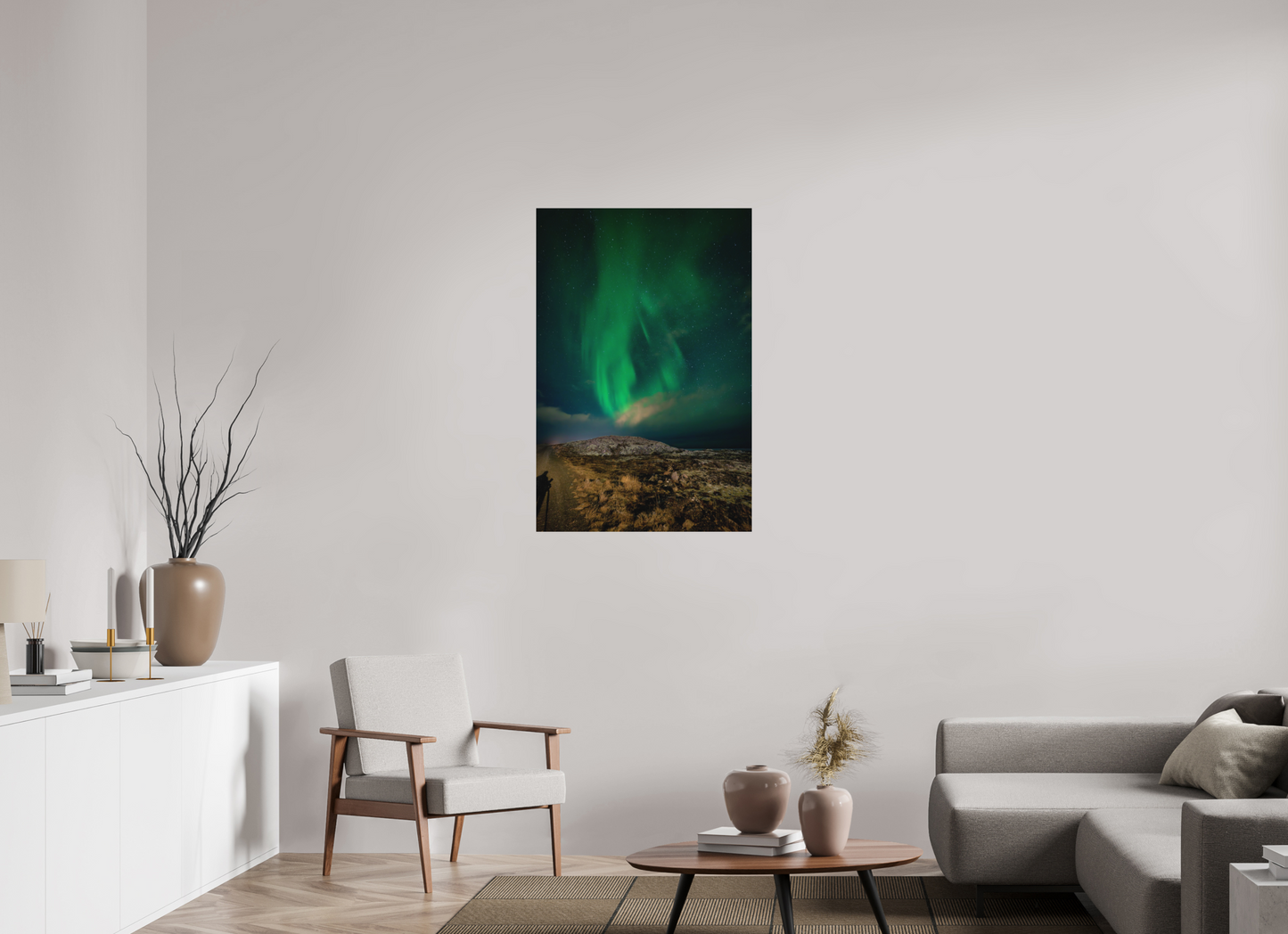70 x 105 cm, Hahnemühle Photo Rag Bright White Schatten im Nordlicht