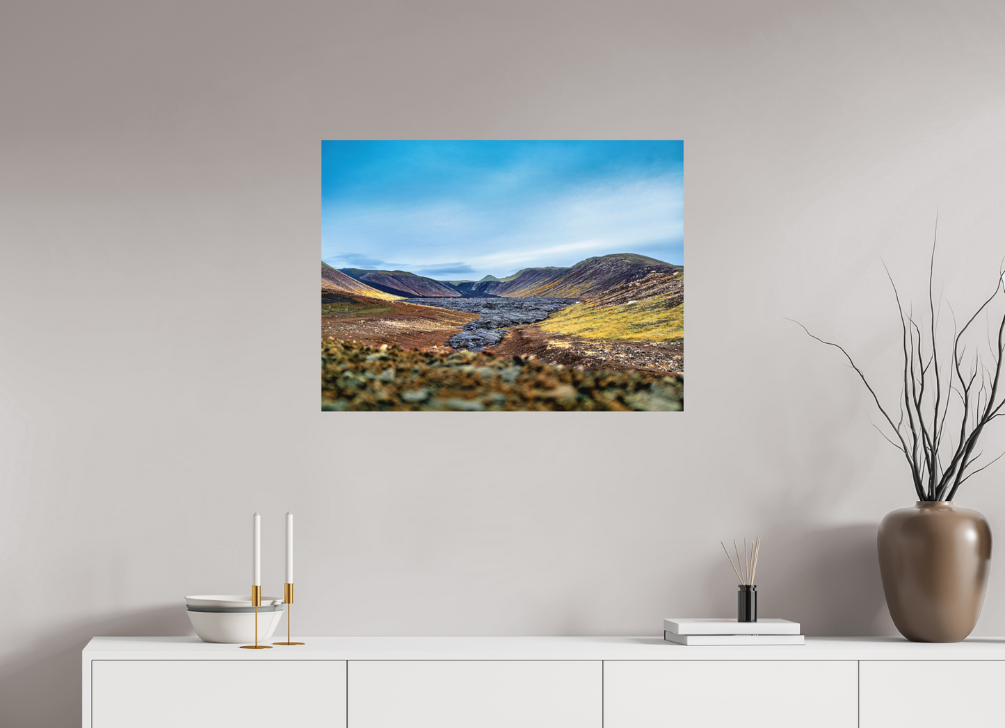 80 x 60 cm, Hahnemühle Photo Rag Bright White Tal aus Feuer und Stille