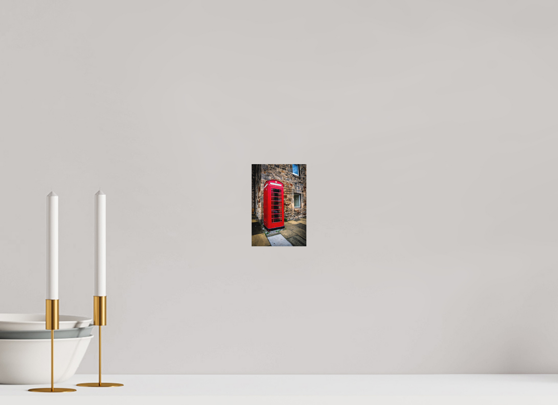 10 x 15 cm, Hahnemühle Photo Rag Bright White Red Phonebox in Edinburgh