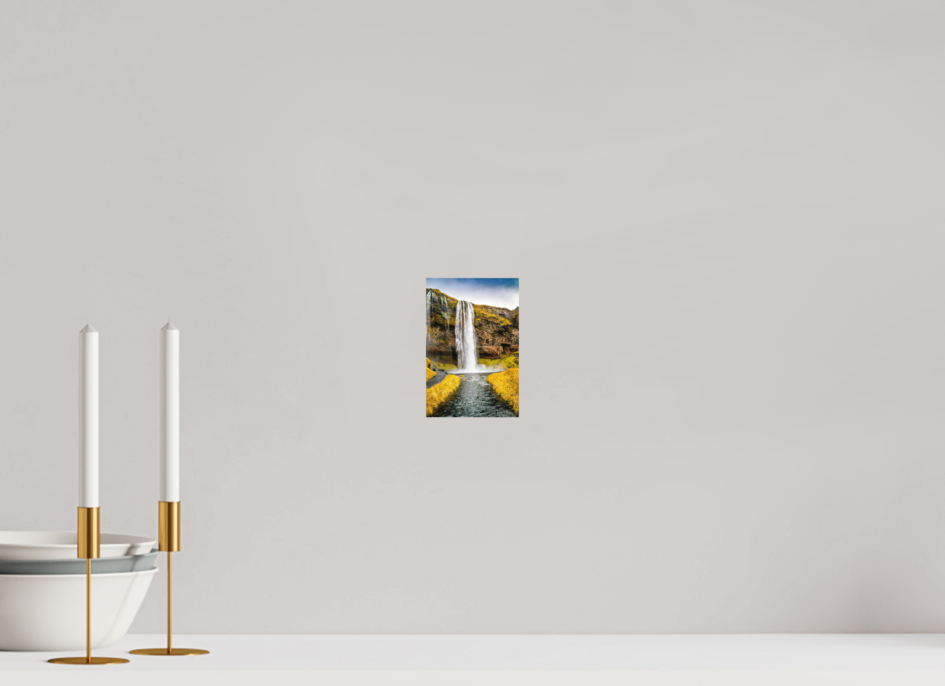 10 x 15 cm, Hahnemühle Photo Rag Bright White Seljalandsfoss – Vorhang aus Wasser