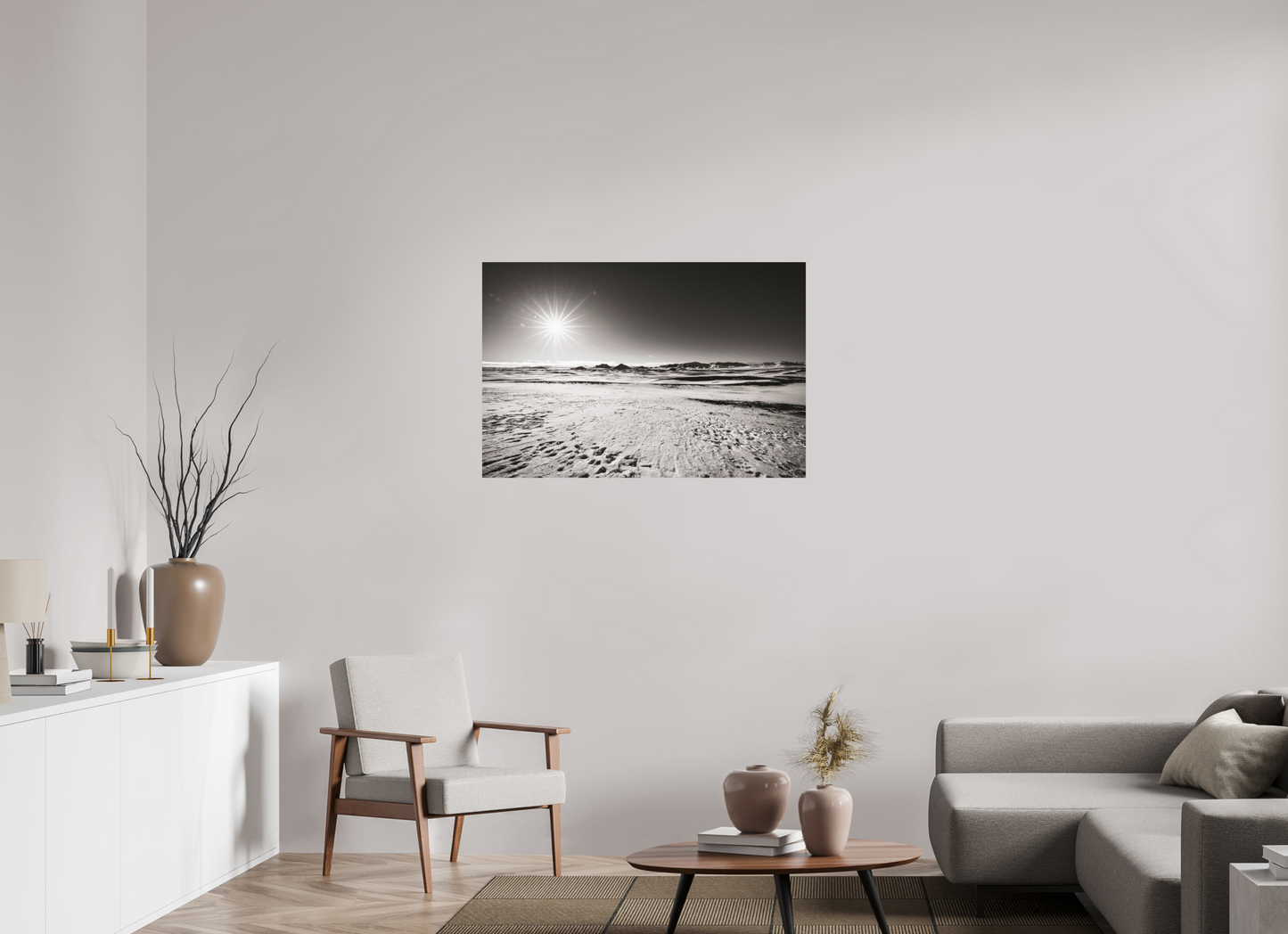 105 x 70 cm, Hahnemühle Photo Rag Bright White Winterweite unter gleißender Sonne