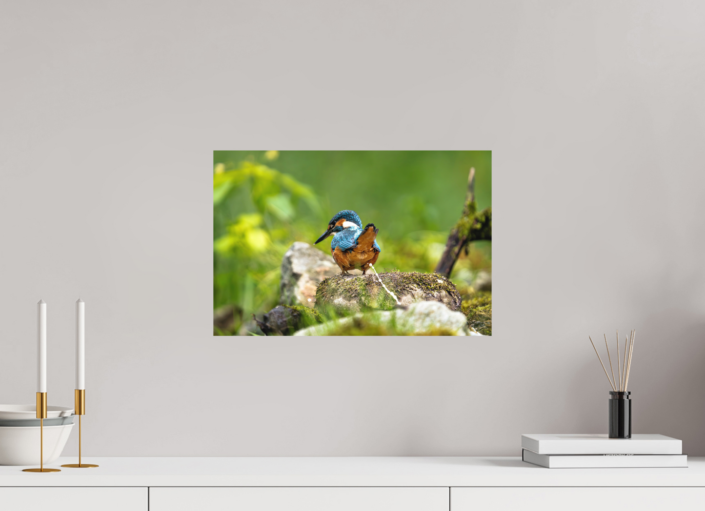 45 x 30 cm, Hahnemühle Photo Rag Bright White Sh*t, a Kingfisher