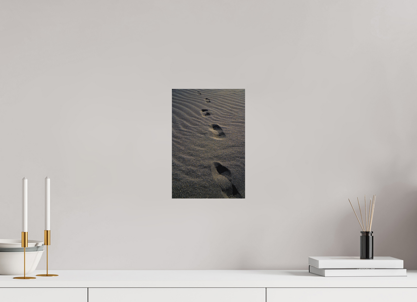 20 x 30 cm, Hahnemühle Photo Rag Bright White Spuren im schwarzen Sand