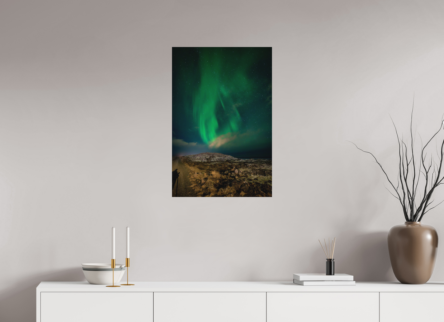 50 x 75 cm, Hahnemühle Photo Rag Bright White Schatten im Nordlicht