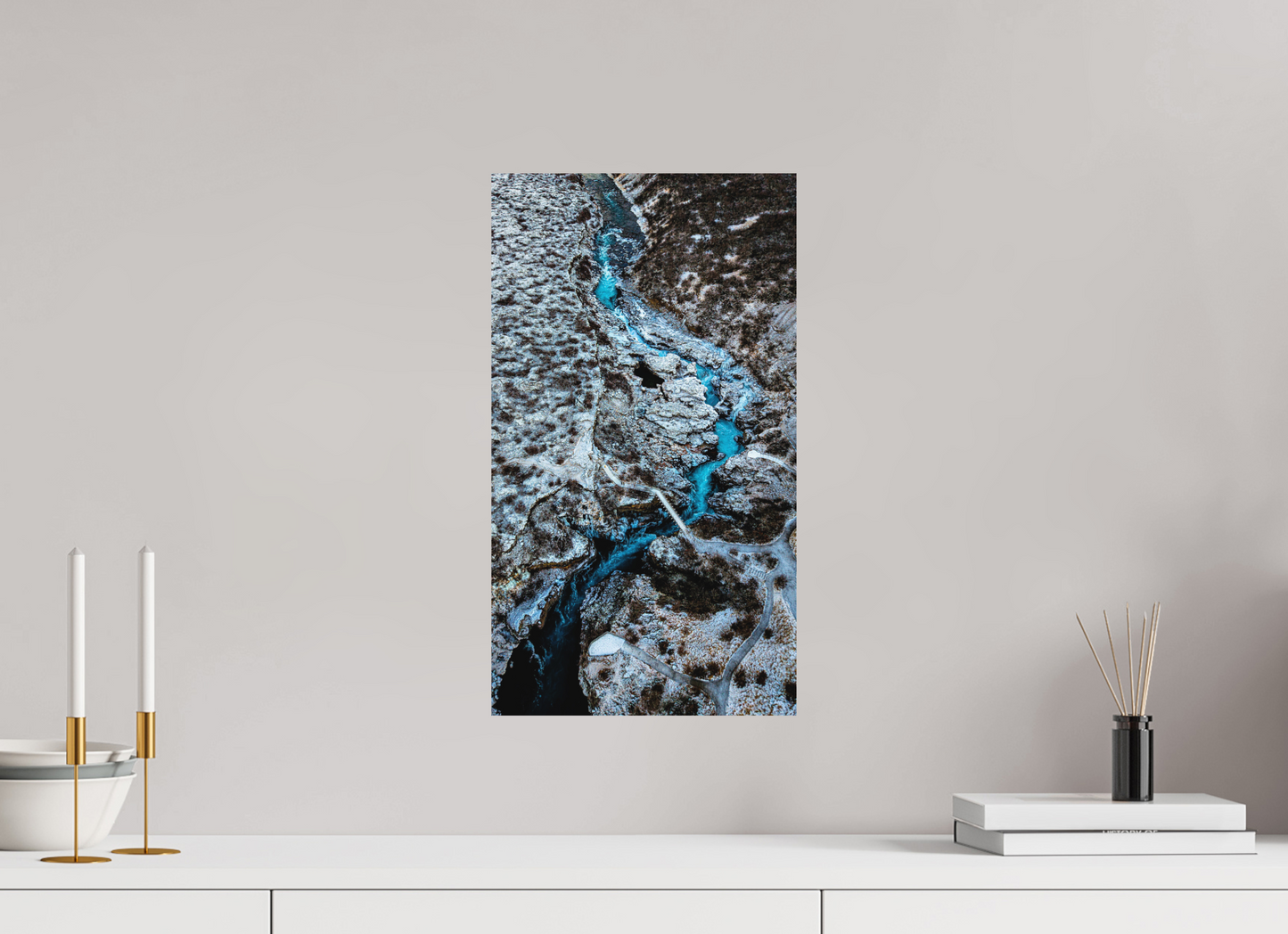 27 x 48 cm, Hahnemühle Photo Rag Bright White Türkispfad