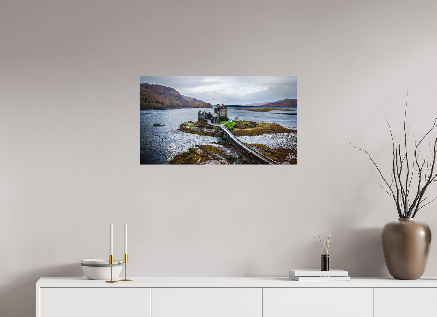80 x 45 cm, Hahnemühle Photo Rag Bright White Eilean Donan Castle