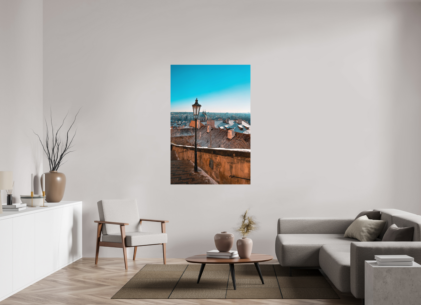 100 x 150 cm, Hahnemühle Photo Rag Bright White Prag: Winterblick