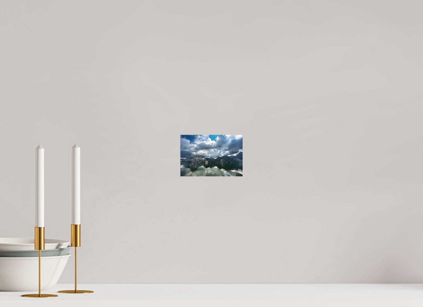 15 x 10 cm, Hahnemühle Photo Rag Bright White Traunsee Bergblick
