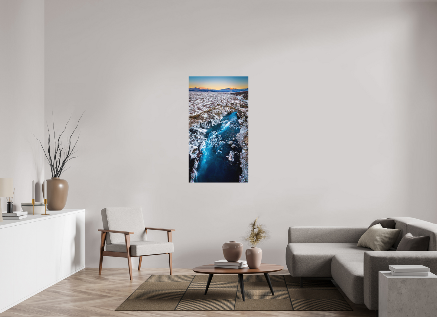 72 x 128 cm, Hahnemühle Photo Rag Bright White Blaue Ader