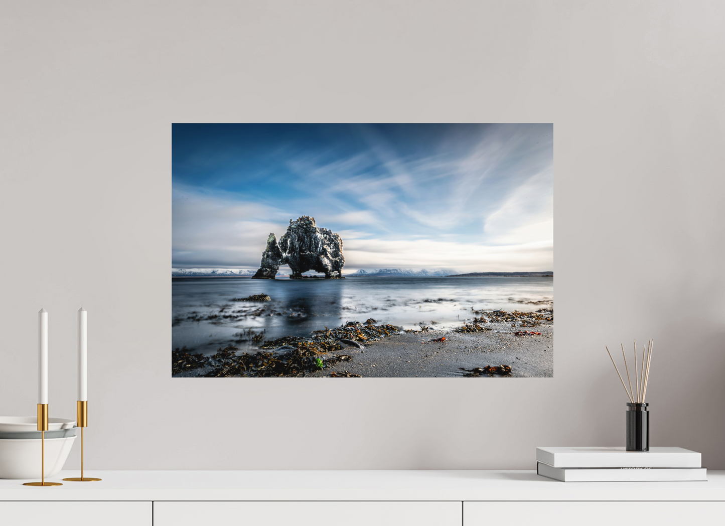 60 x 40 cm, Hahnemühle Photo Rag Bright White Hvítserkur – Der Steinriese am Meer