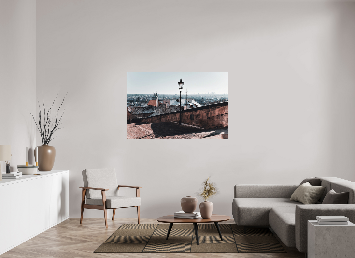 150 x 100 cm, Hahnemühle Photo Rag Bright White Prag im Winter