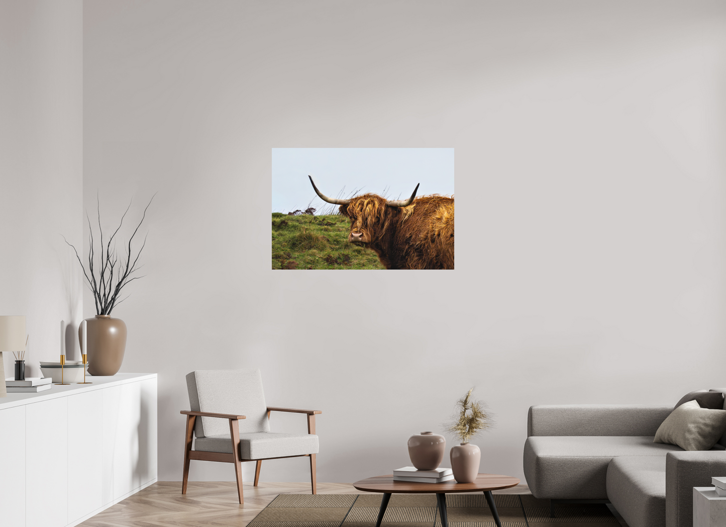 105 x 70 cm, Hahnemühle Photo Rag Bright White Highland Cow