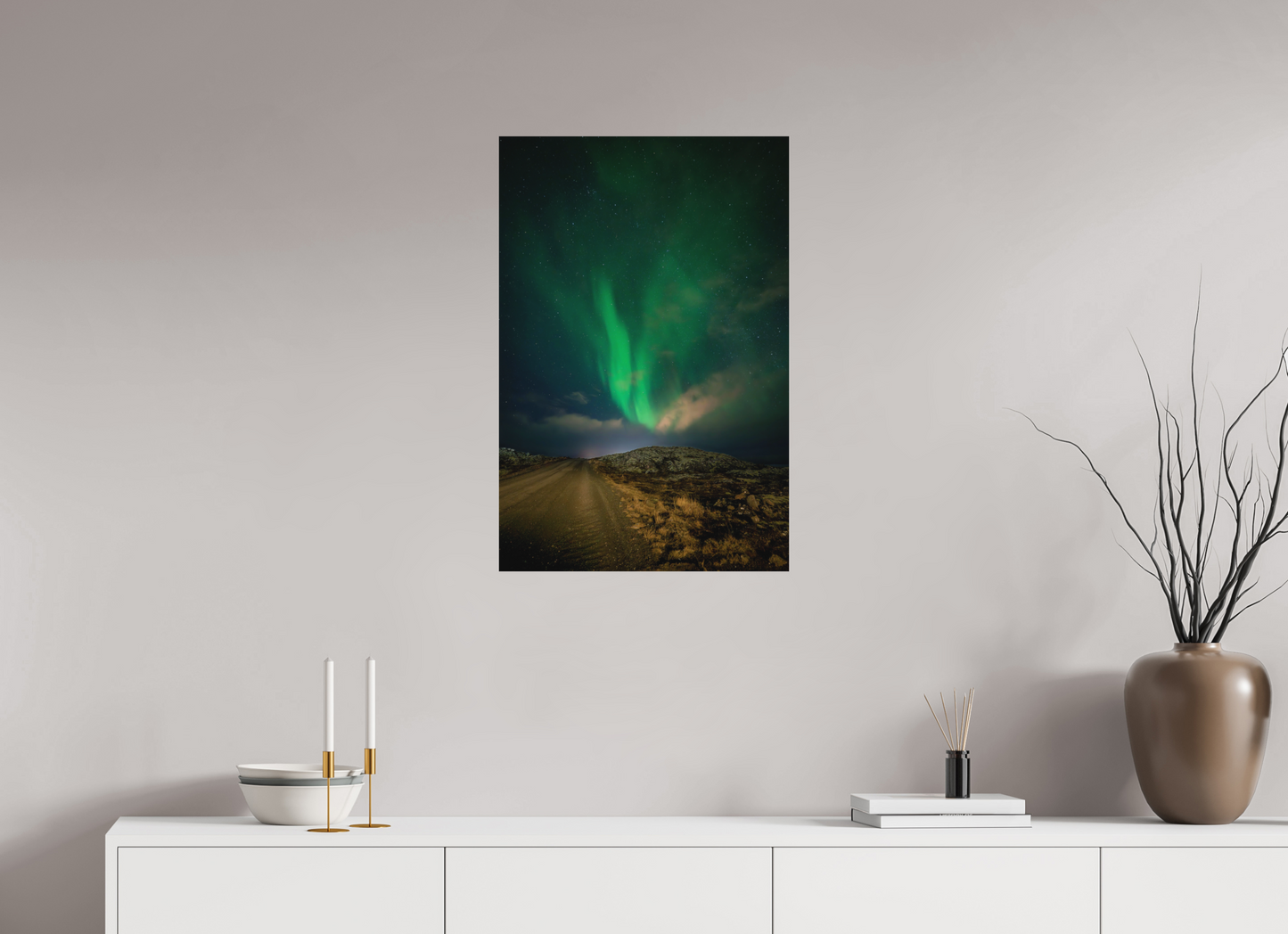 50 x 75 cm, Hahnemühle Photo Rag Bright White Grüne Welle