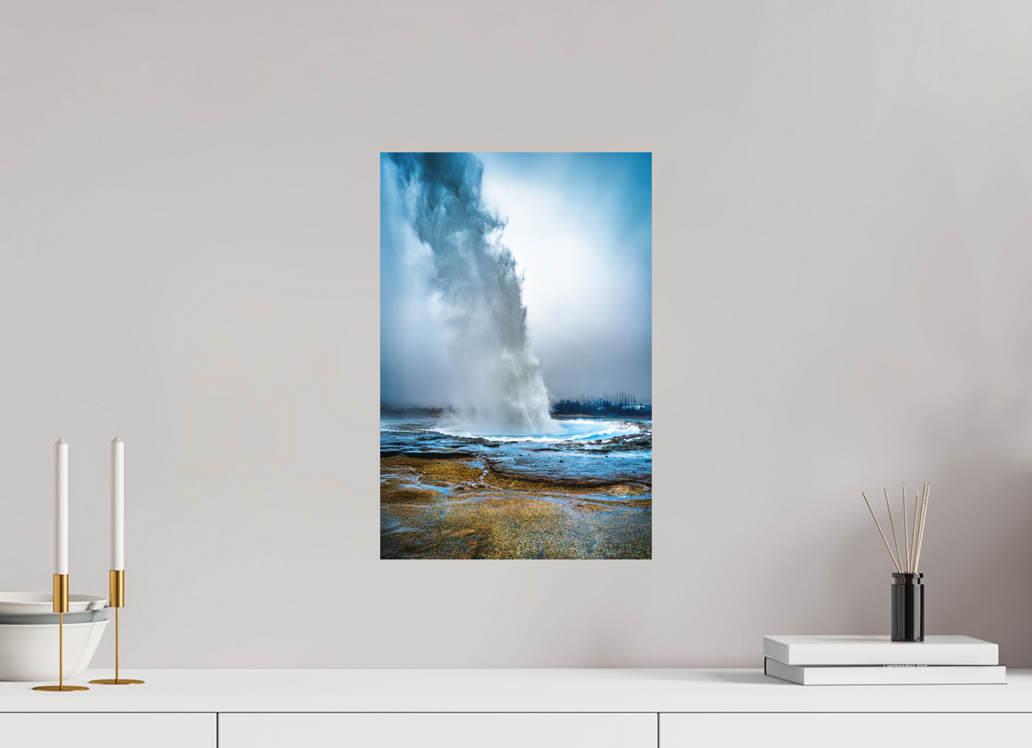 30 x 45 cm, Hahnemühle Photo Rag Bright White Der Atem des Strokkur