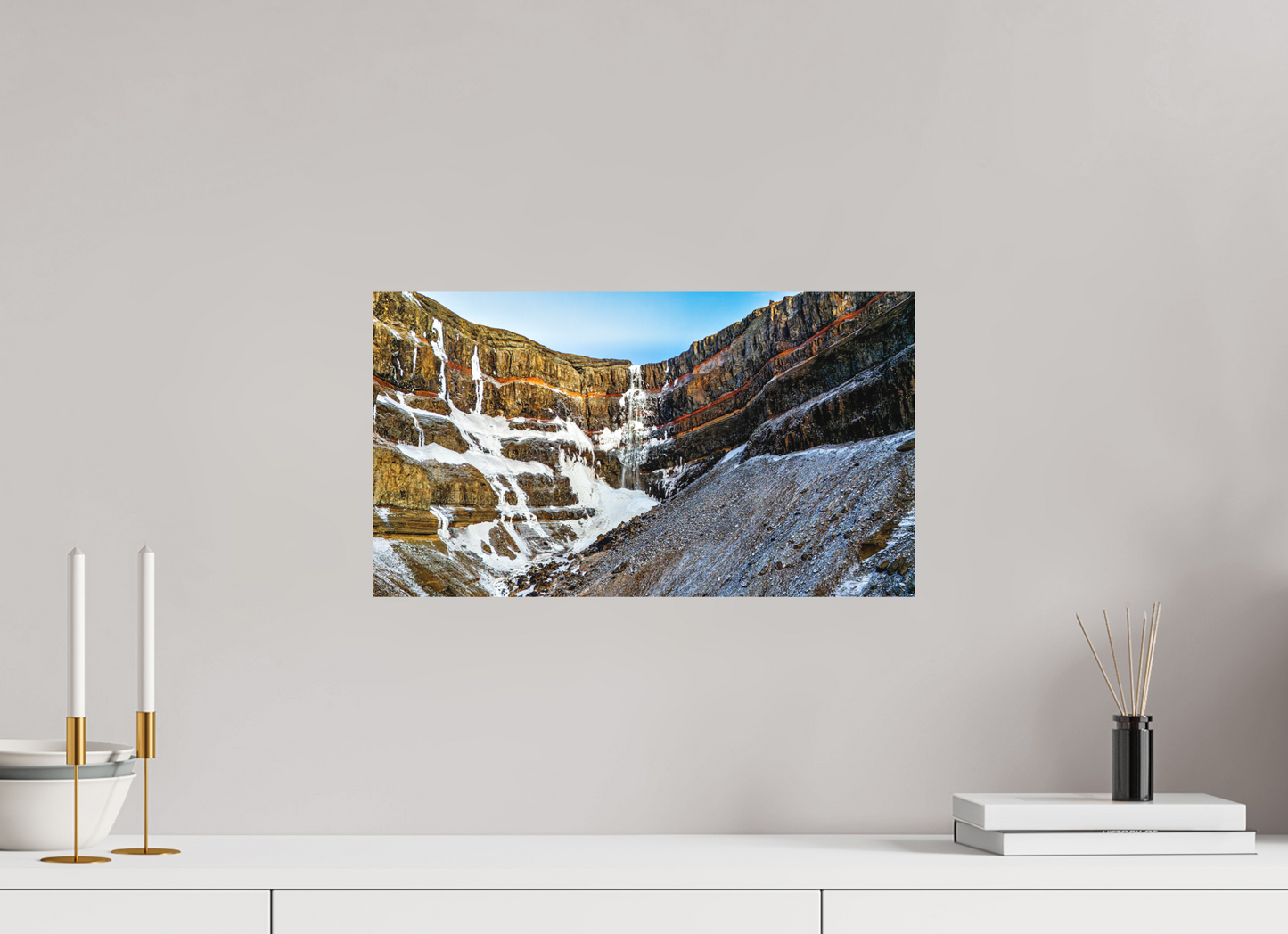 48 x 27 cm, Hahnemühle Photo Rag Bright White Hengifoss – Farben der Erde
