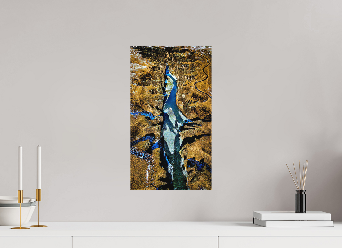 27 x 48 cm, Hahnemühle Photo Rag Bright White Fjaðrárgljúfur – Der Atem der Tiefenschlucht