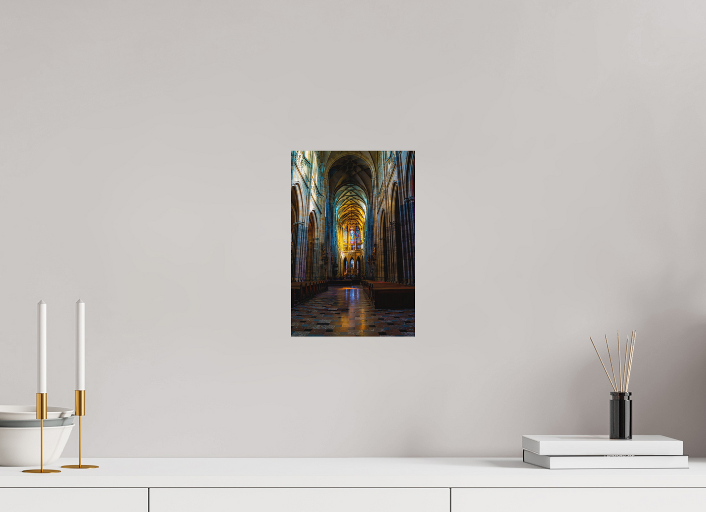 20 x 30 cm, Hahnemühle Photo Rag Bright White Licht im Prager Dom